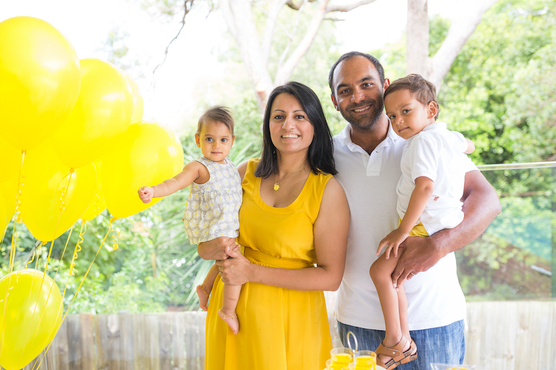 milan taluja from imt accountants and advisors wit his family